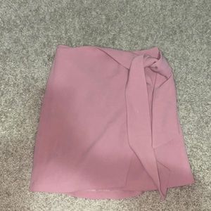 WILFRED wrap skirt pink mini
